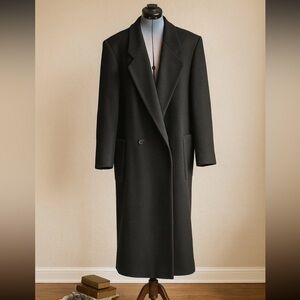 Vintage Perry Ellis Men’s 100% Wool Coat Size Large Made in USA